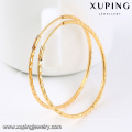 92435-Xuping красивые дамы 18k большие круглые серьги обруча